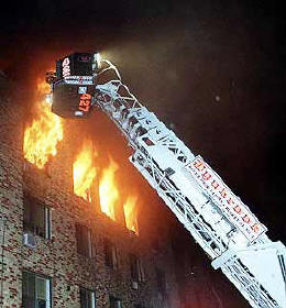 Over 20 fire trucks responded to the fire.