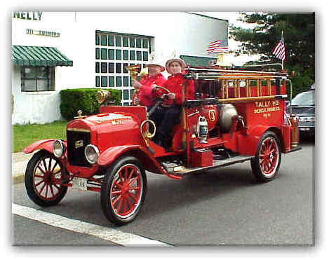 Antique fire ford part truck